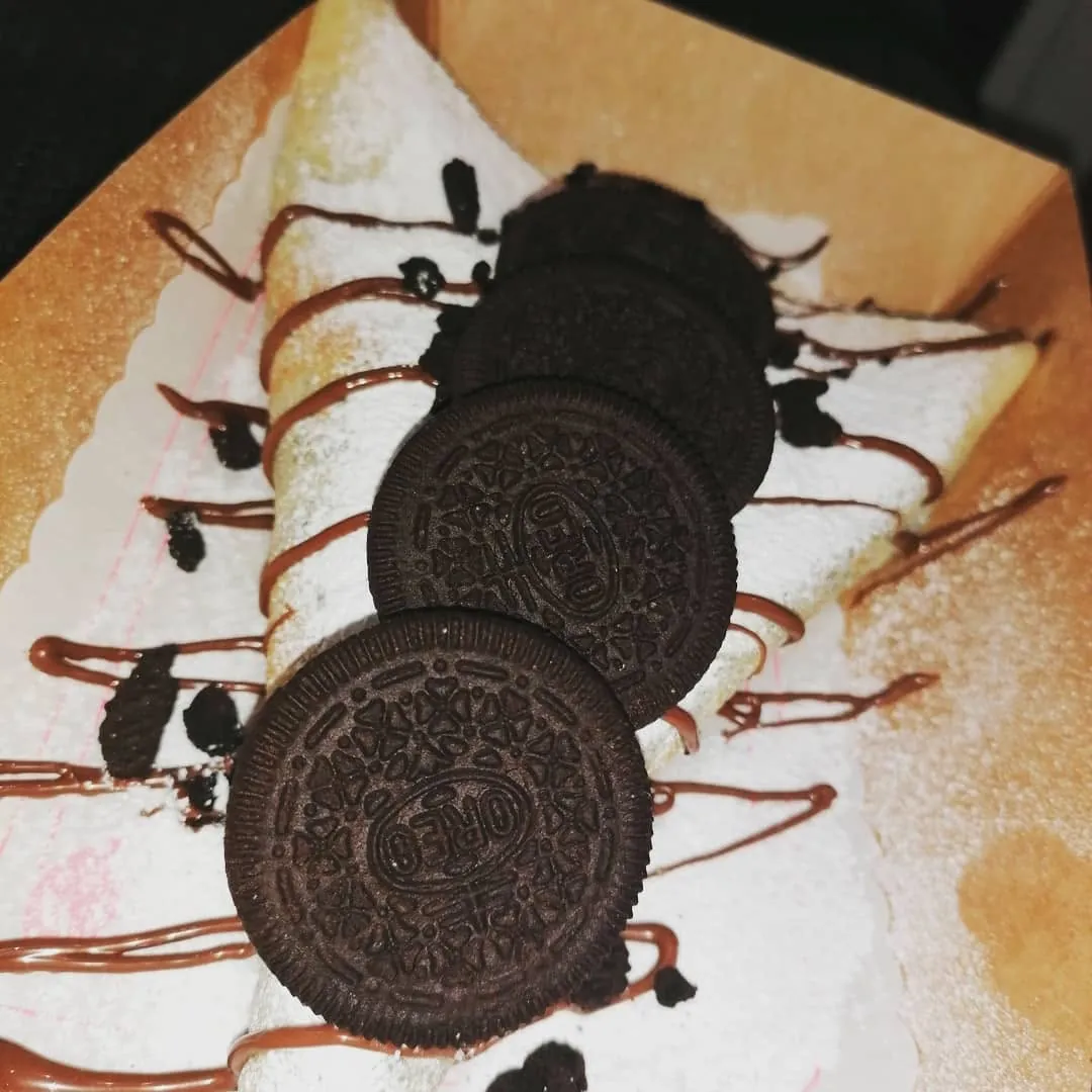 Crêpe con i biscotti Oreo