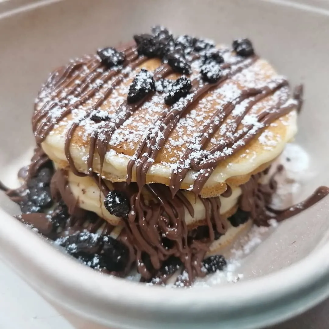Pancake con Nutella e Oreo